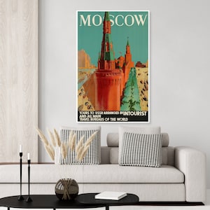 Moscow USSR Travel Poster