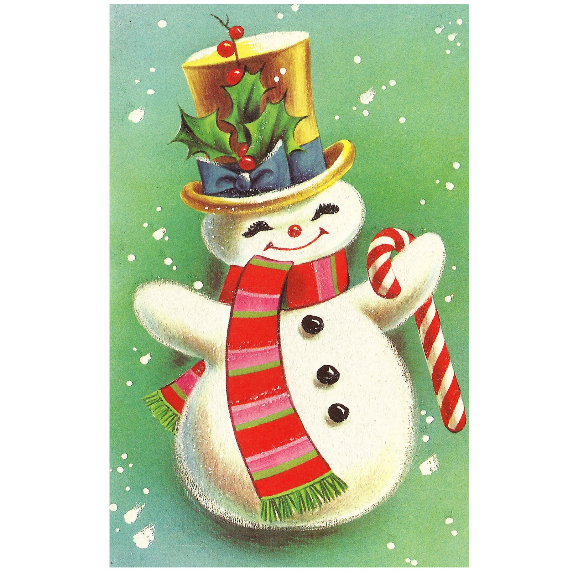 Vintage スヌーピー THINK SNOWMEN フェルトポスター/プリント