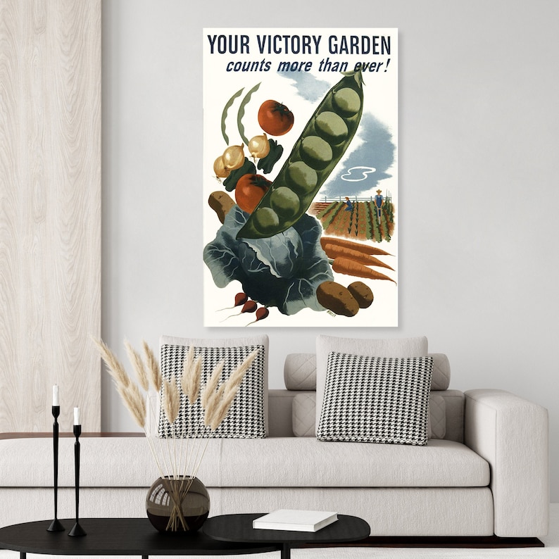 Vintage WWII Victory Garden Poster Etsy