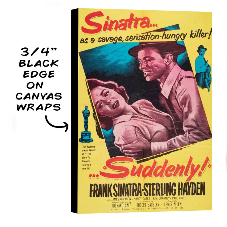 Cartel de película de Frank Sinatra de repente imagen 4