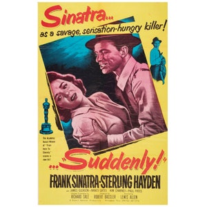 Cartel de película de Frank Sinatra de repente poster 11x17 pulgadas