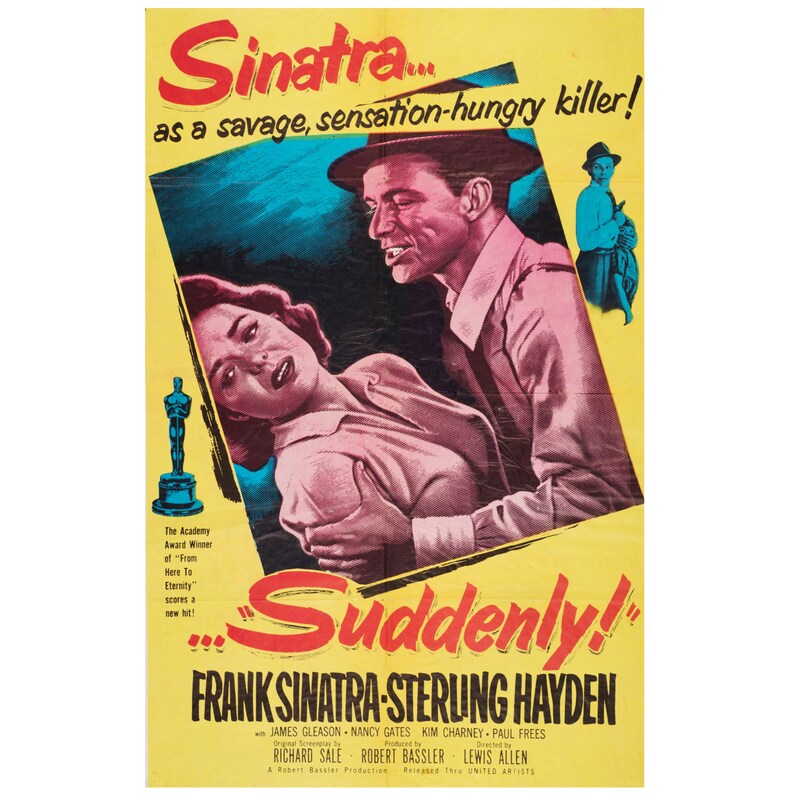 Cartel de película de Frank Sinatra de repente poster 11x17 pulgadas