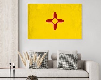 New Mexico State Flag poster print or canvas wrap