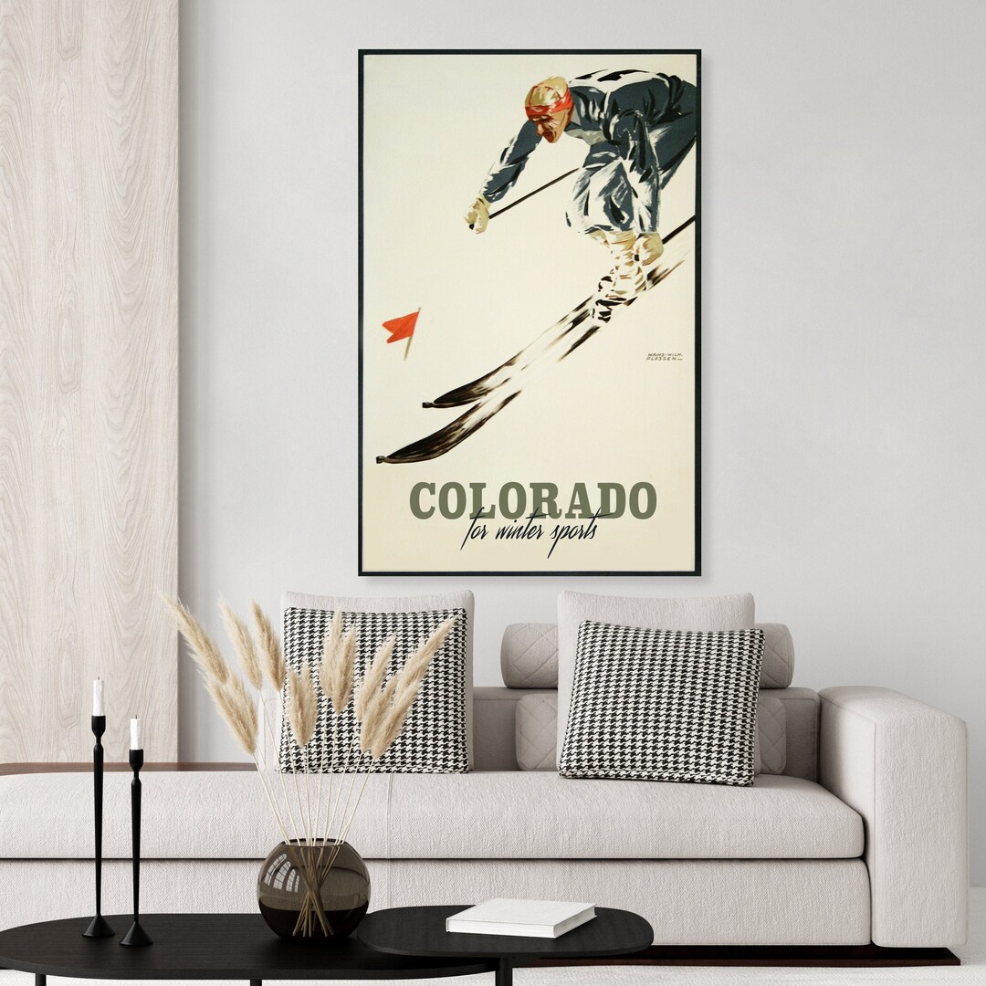 Colorado Ski Travel Poster - Etsy