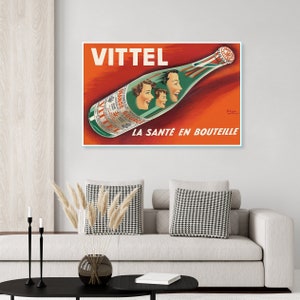 Vintage Vittel French Beverage Poster