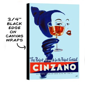 Vintage Poster of a Cinzano Alcohol Ad image 4