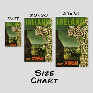 Cartel de viaje vintage de Irlanda por TWA imagen 3