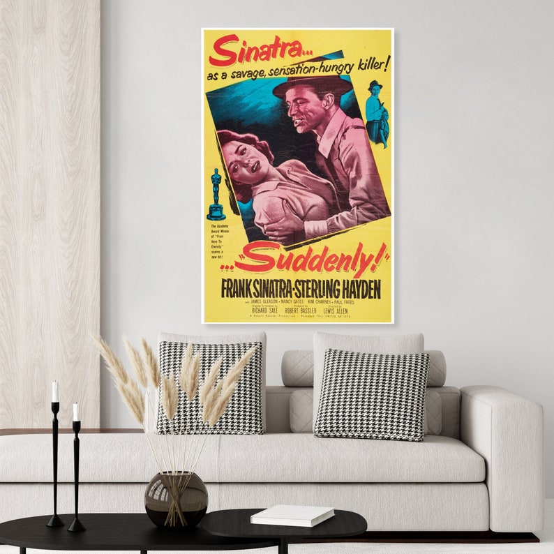 Cartel de película de Frank Sinatra de repente imagen 1
