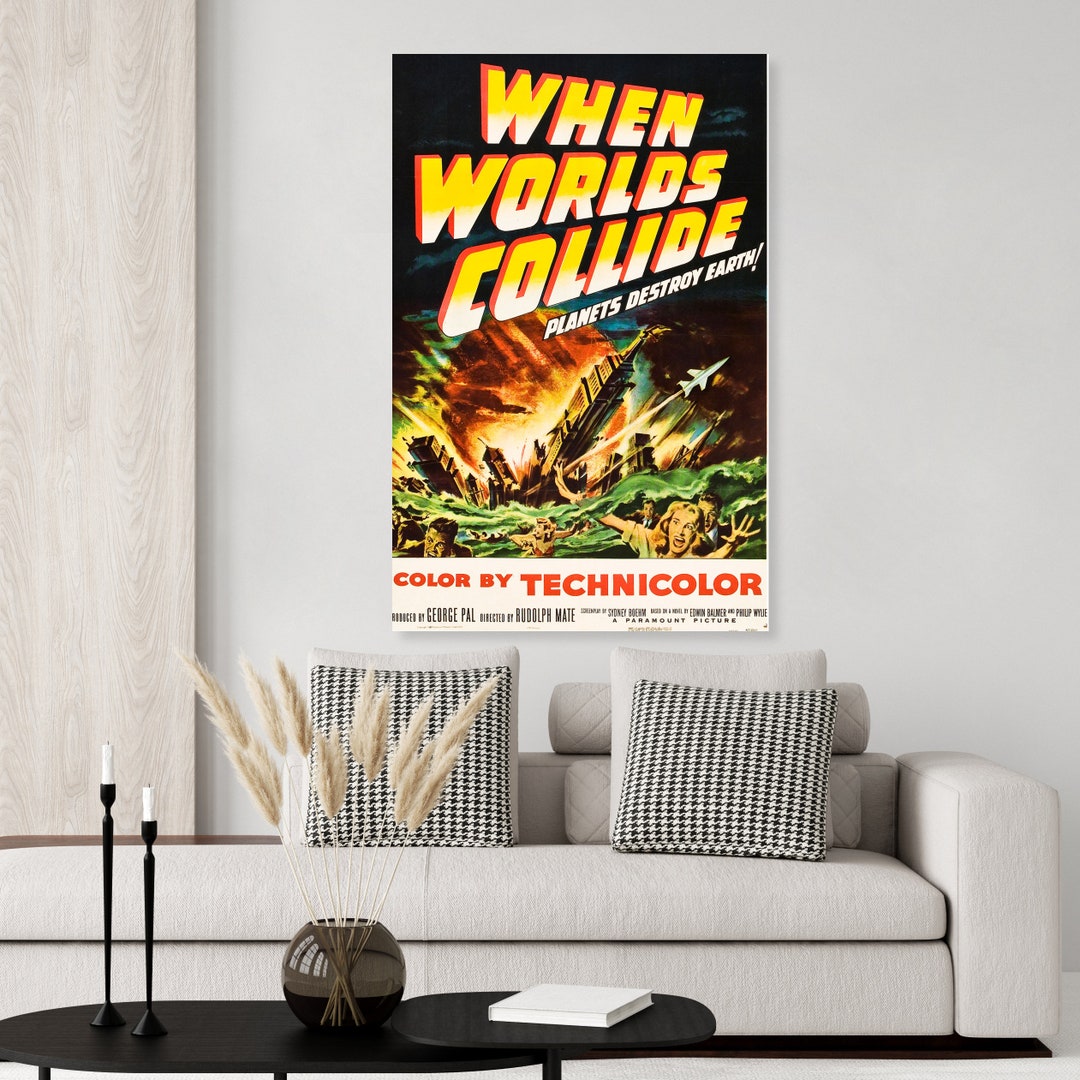 When Worlds Collide Movie Poster Etsy