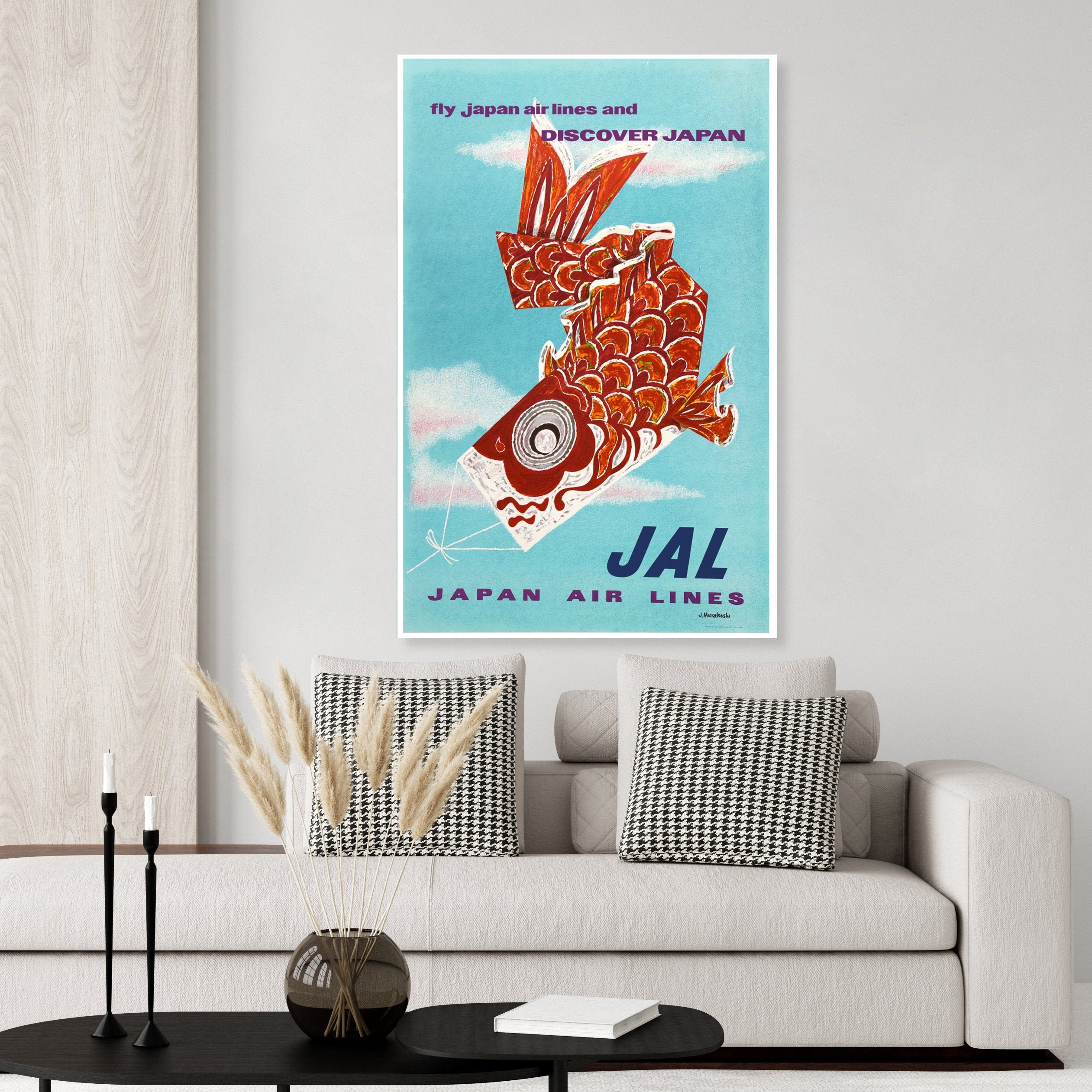 日本航空 JAL ヴィンテージ 昭和 ルートマップ しおり ハガキなど 1970's ? Japan Airlines - JAL World Route Map 日本航空