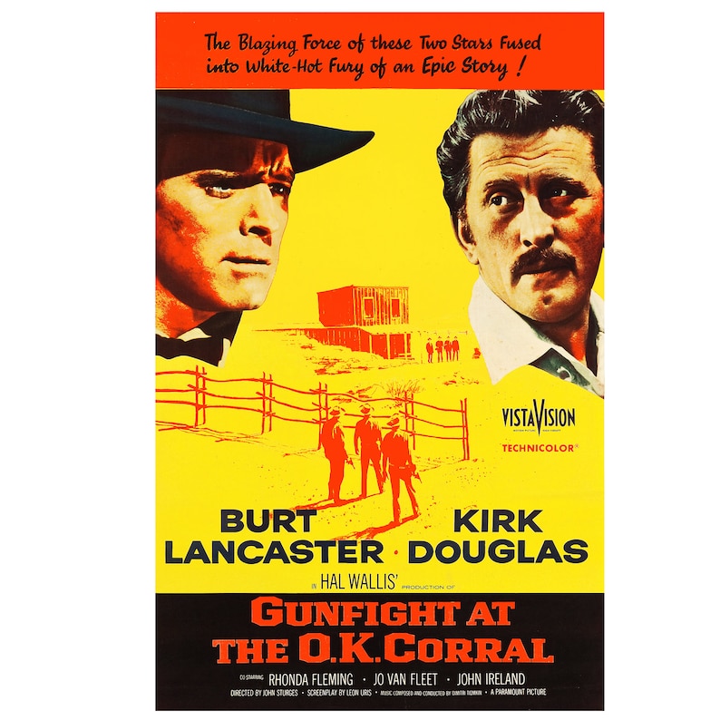 Gunfight at the Ok Corral Movie Poster Etsy