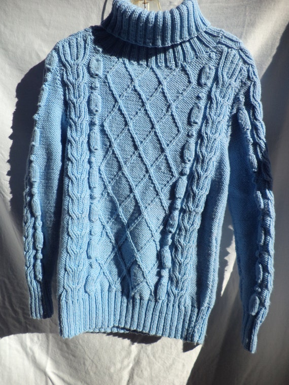 Handmade cable knit sweater