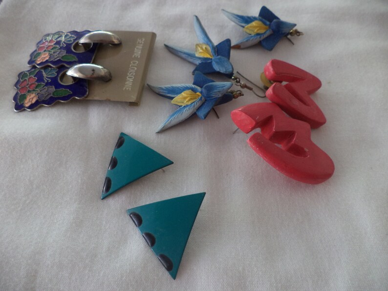 vintage jewelry assortment earrings