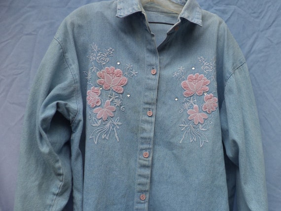 collectible vintage denim shirt - image 1