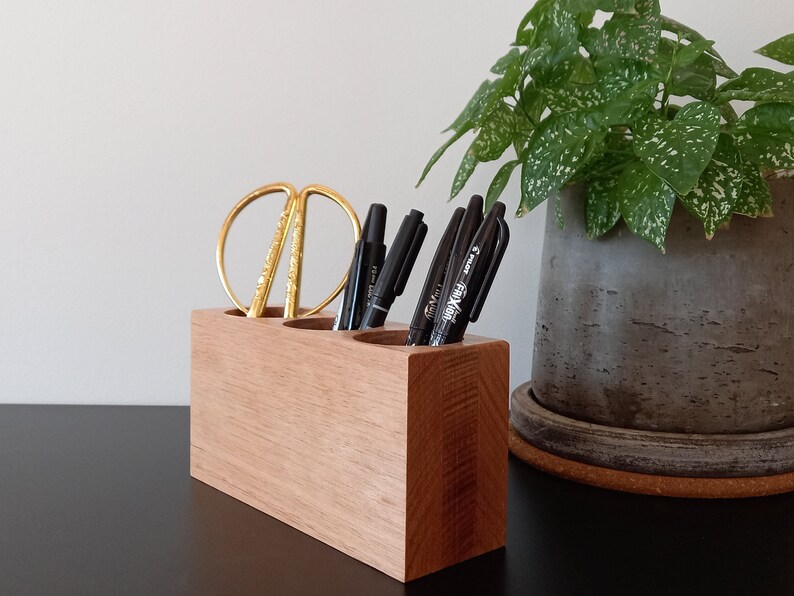 Wood Desk Organizer Set Desk Organizer Set Wooden Shelf Etsy
