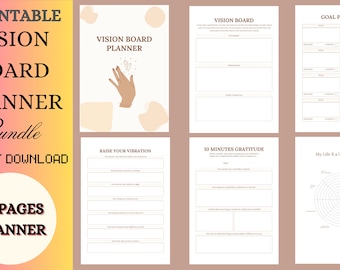 Das ultimative Vision Board Kit für Planer und Ziele: Manifestiere Deine Träume mit dem Ziele Planer und dem Gesetz der Anziehung