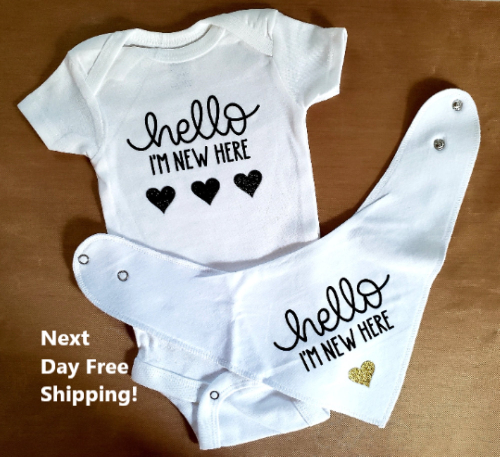 Hedgehog legging take home outfit hello I\u2019m new here custom onesie short gown drool bib knot hat
