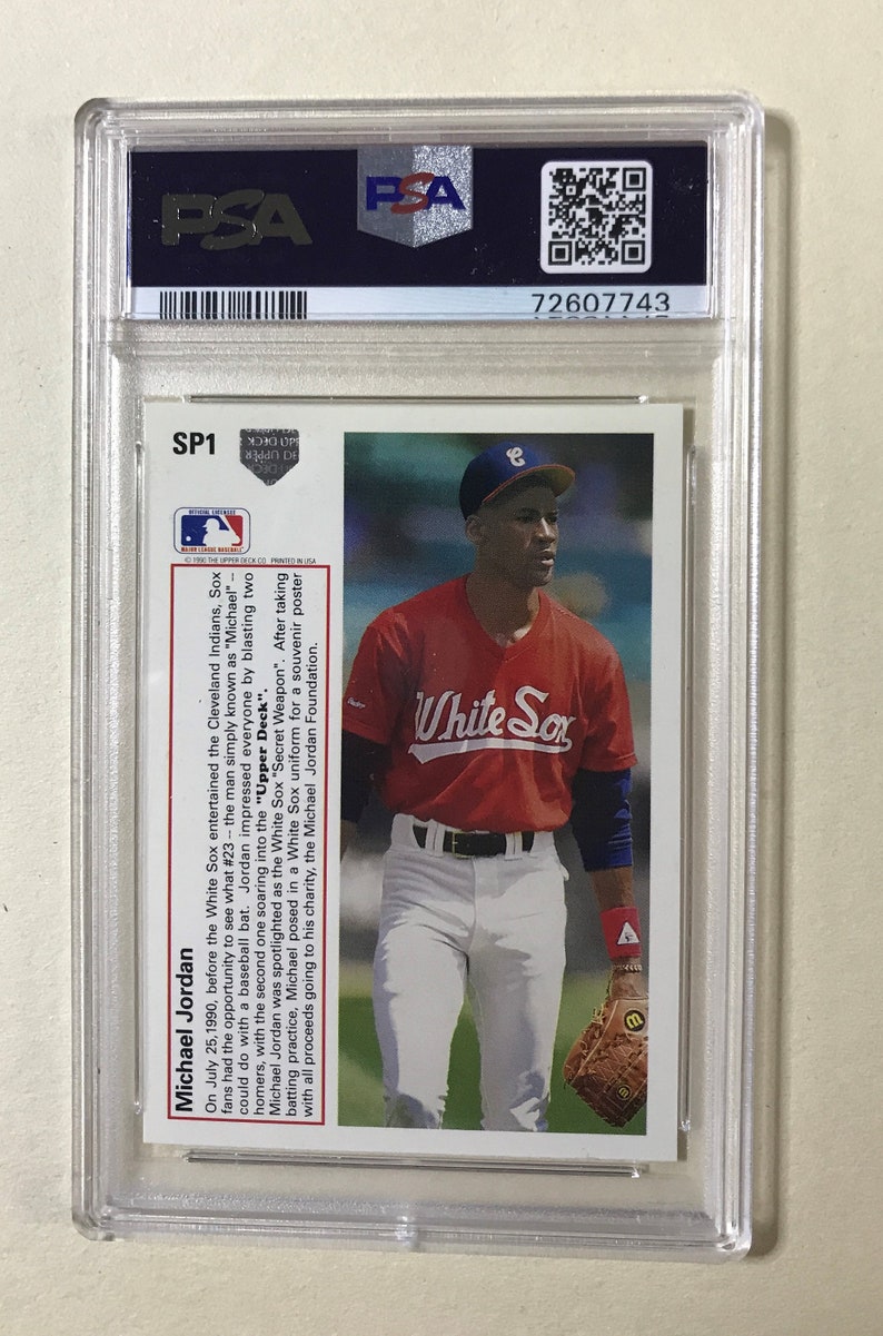 1991 Upper Deck Michael Jordan Baseball Rookie Card SP1 NM MT Etsy