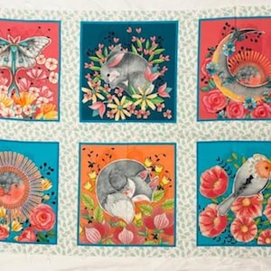 Cut & Sew -Maddalee Studios - QT Fabrics - Daydream - Garden Inspired - Fabric Panel - Quick Quilt