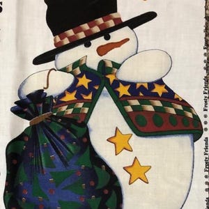 Vintage - Cut & Sew - Leslie Beck - VIP - Cranston - Frosty Friends - Wall Hanging - Fabric Panel