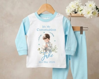 Pijama Primera Comunión Niño - Personalizado con nombre y fecha - Comunión Niño