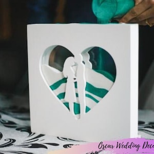 Wedding sand ceremony frame Couple - Sand ceremony box - Blended family wedding sand ceremony- Unity wedding set