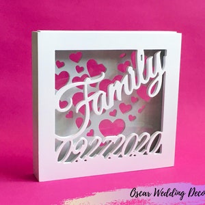 Wedding sand ceremony set - Family shadow box - Personalized sand ceremony box- Blended family sand - Unity ceremony idea
