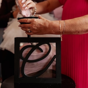 Sand Ceremony Frame For Wedding - Sand Ceremony - Unity Wedding Box - Personalized Blended Family Sand Ceremony Vase