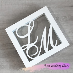 Blended Family Unity Sand Ceremony-Personalized Wedding Sand Ceremony Square Frame-Unity Shadow Wedding Sand Ceremony Box