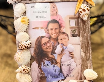 Seashell frames beach decor