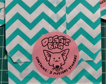Doggie Bag: Mystery Sticker Pack with 3 vinyl stickers