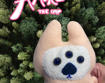 Amore: Imp Plushie Critter | Handmade Stuffed Animals, Embroidery, Cute