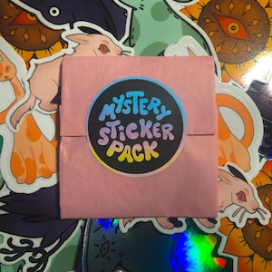 Mystery Sticker Pack | 3 OR 6 vinyl stickers