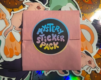 Mystery Sticker Pack | 3 OR 6 vinyl stickers