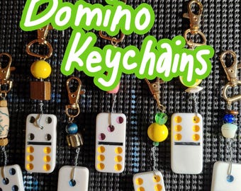 Domino Beaded Keychains