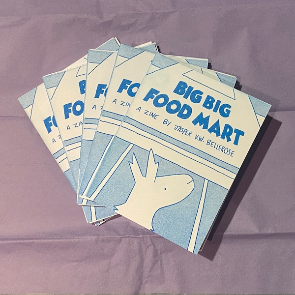 Big Big Food Mart - Risograph Printed Comic/Zine by mosshands