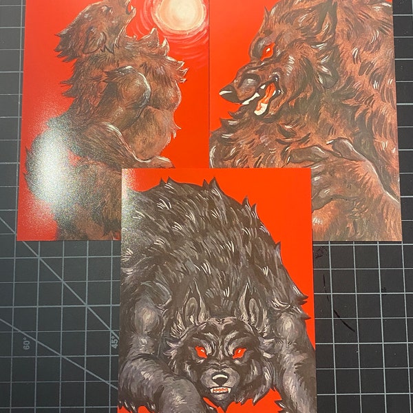 Werewolf Print - Etsy