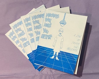 Machines Will Make You Better - Risograph Printed Comic/Zine by mosshands