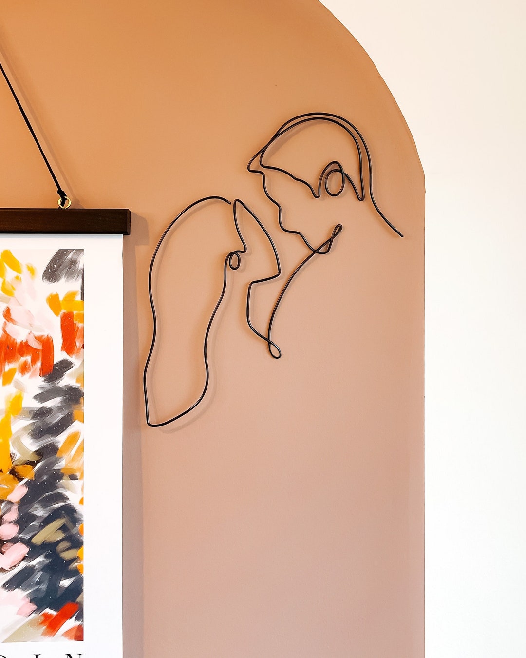 The Couple / Wire Art / Couples Silhouette / Handmade Wire Wall Art