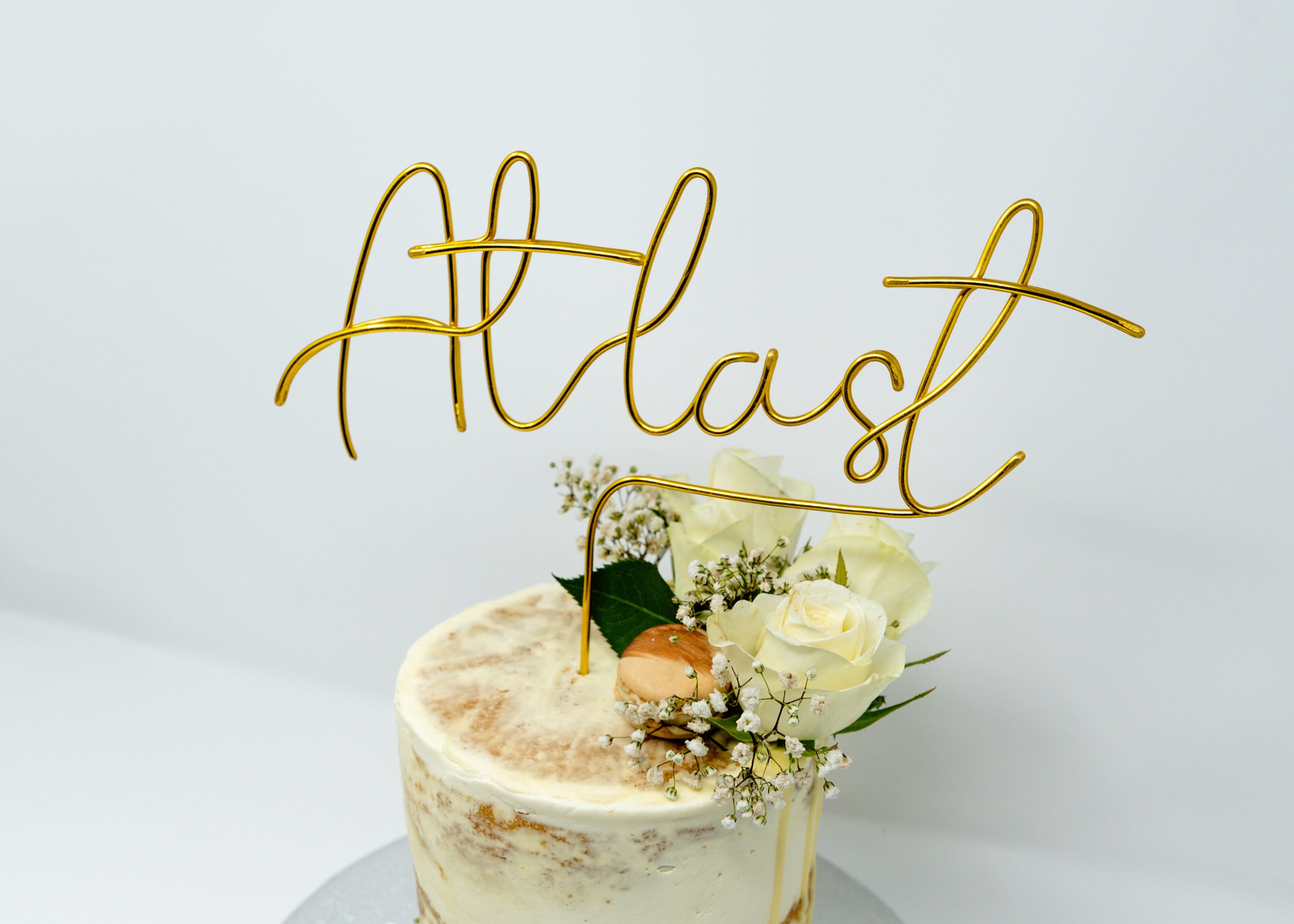 Topper gâteau personnalisé anniversaire 2 écritures - Planète Gateau