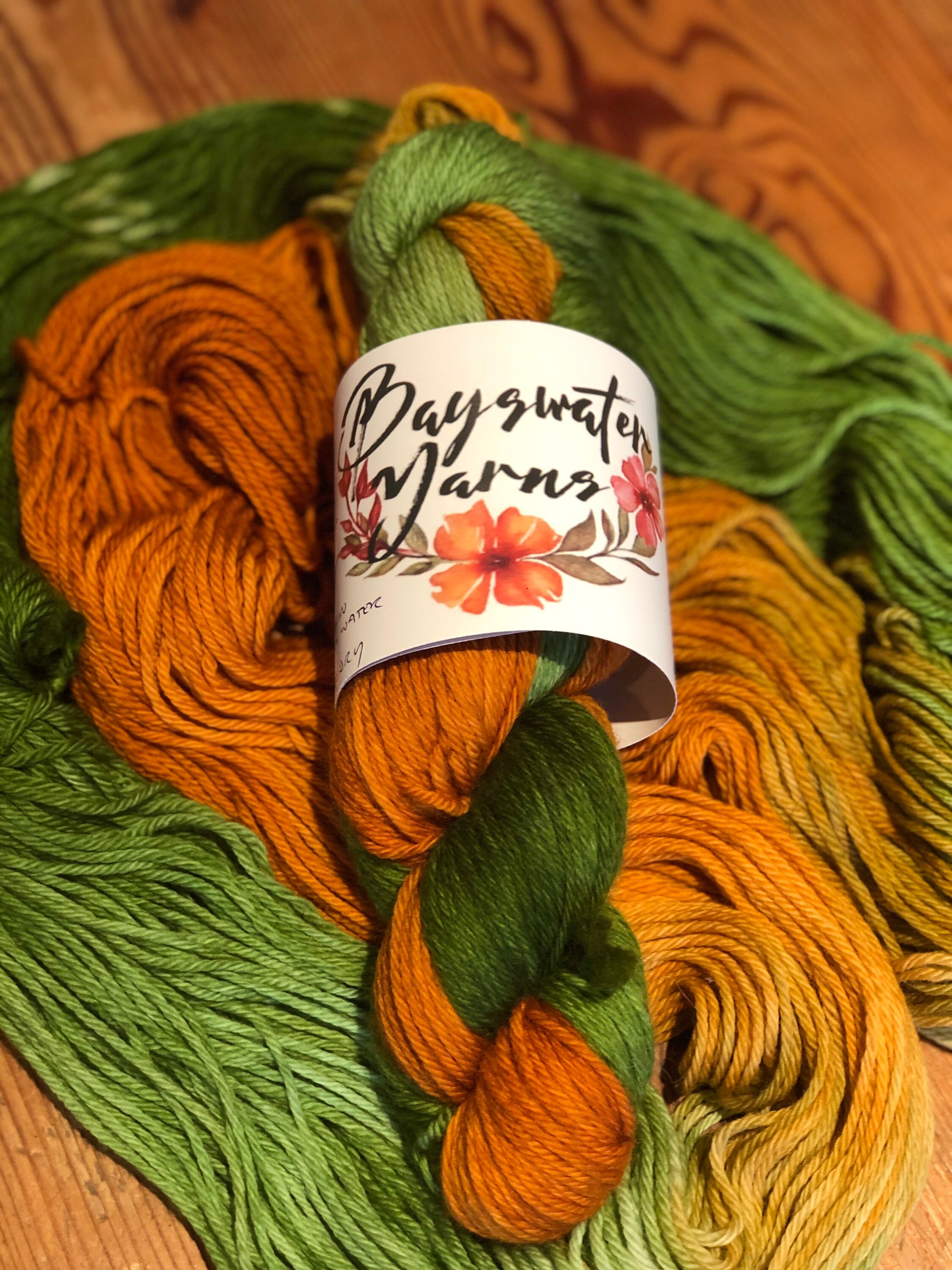 Autumn Leaves 100g hand dyed yarn multiple weights Etsy