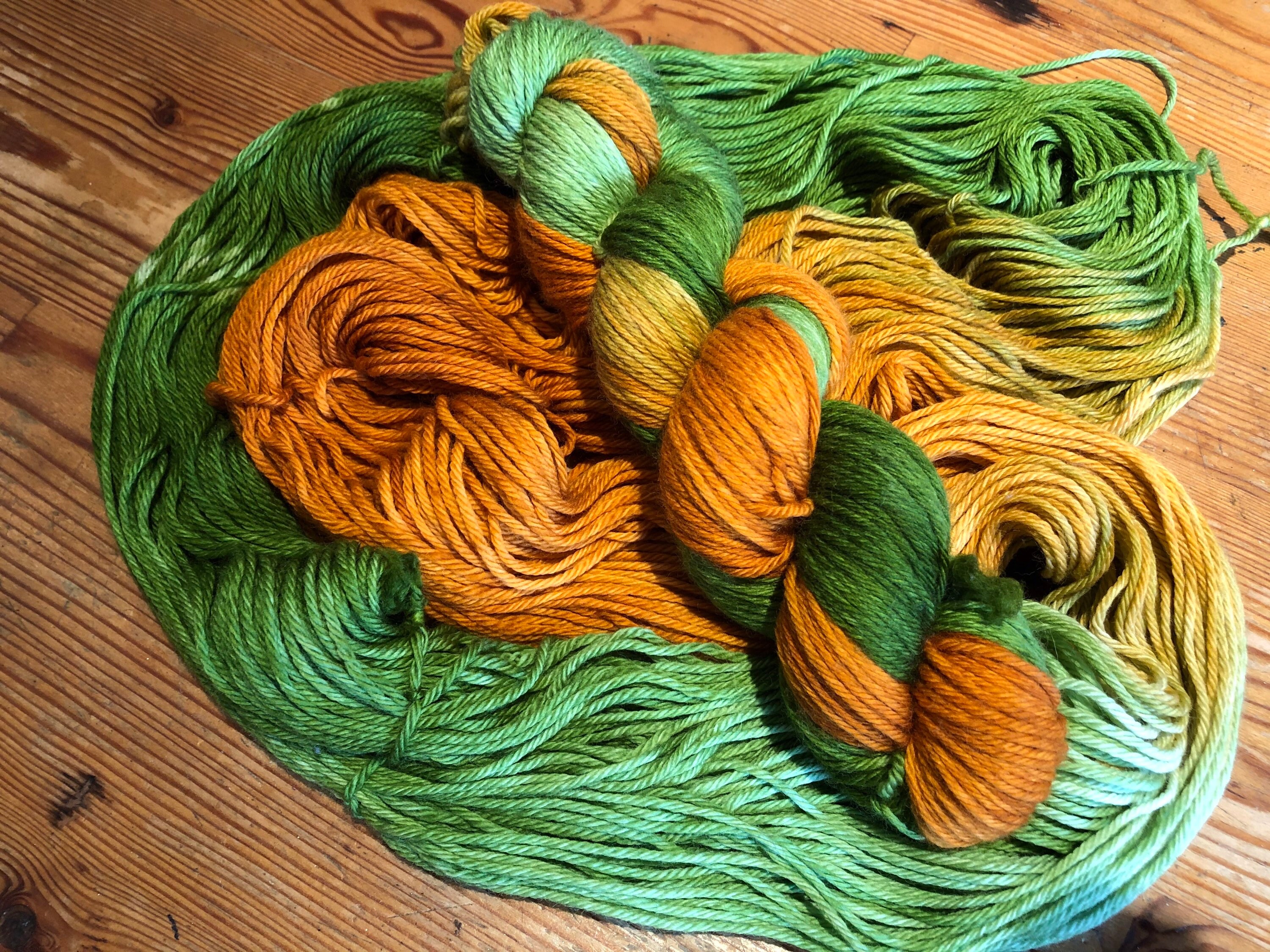 Autumn Leaves 100g hand dyed yarn multiple weights Etsy