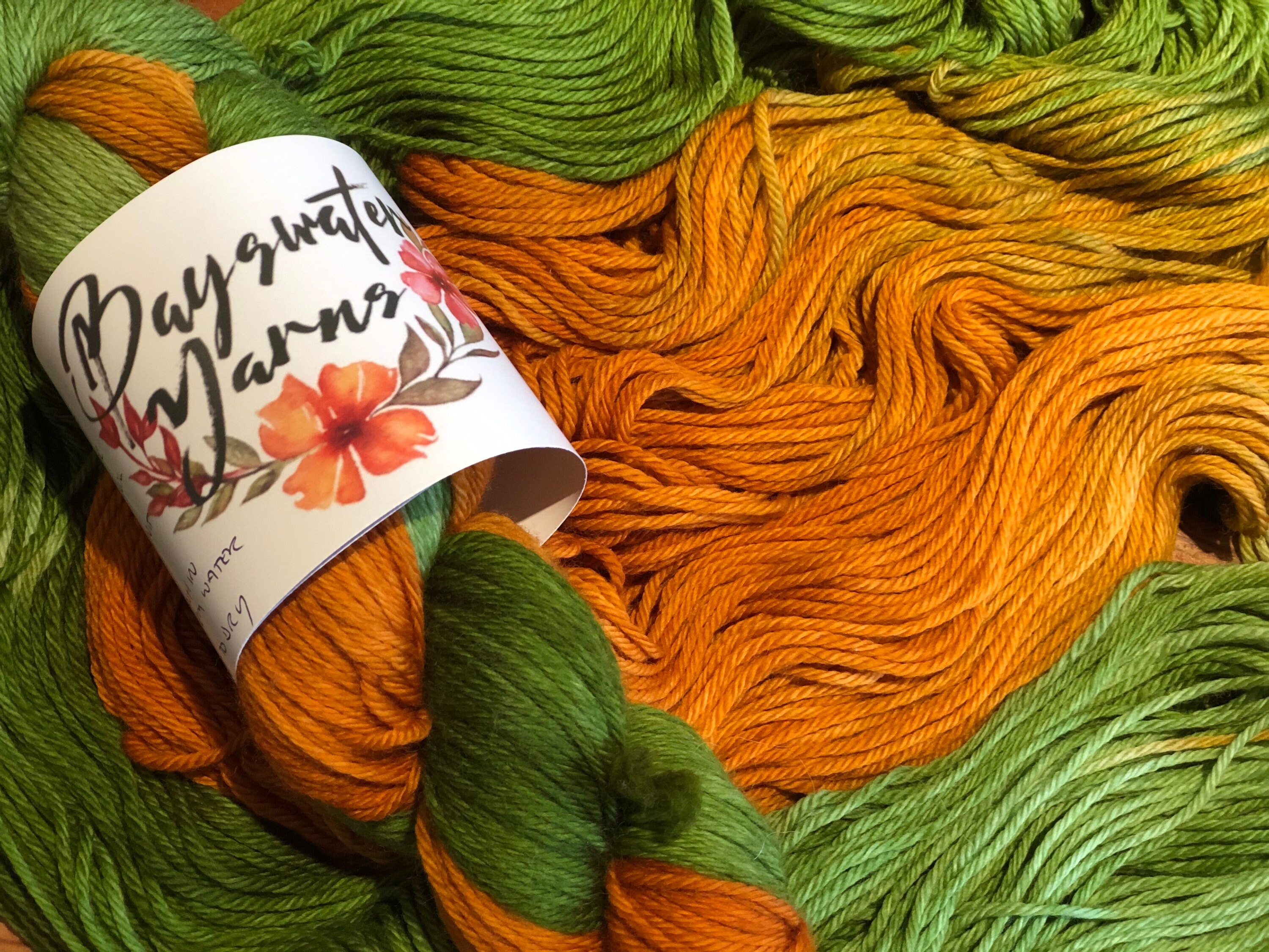 Autumn Leaves 100g hand dyed yarn multiple weights Etsy