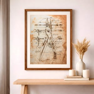 Vintage Multi-tool Mechanism Art Print, Pocket Tool Patent Poster, Engineering Wall Decor, EDC Gear Gift, Workshop Digital Art Print