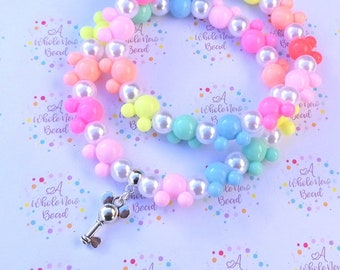 PEARLY PASTELS Magical Rainbow Handmade Beaded Bracelet - New For 2024!