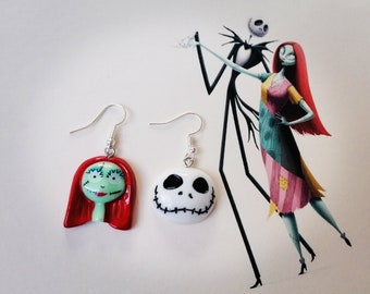 Jack and Sally Simply Meant To Be Handmade Drop Earrings!