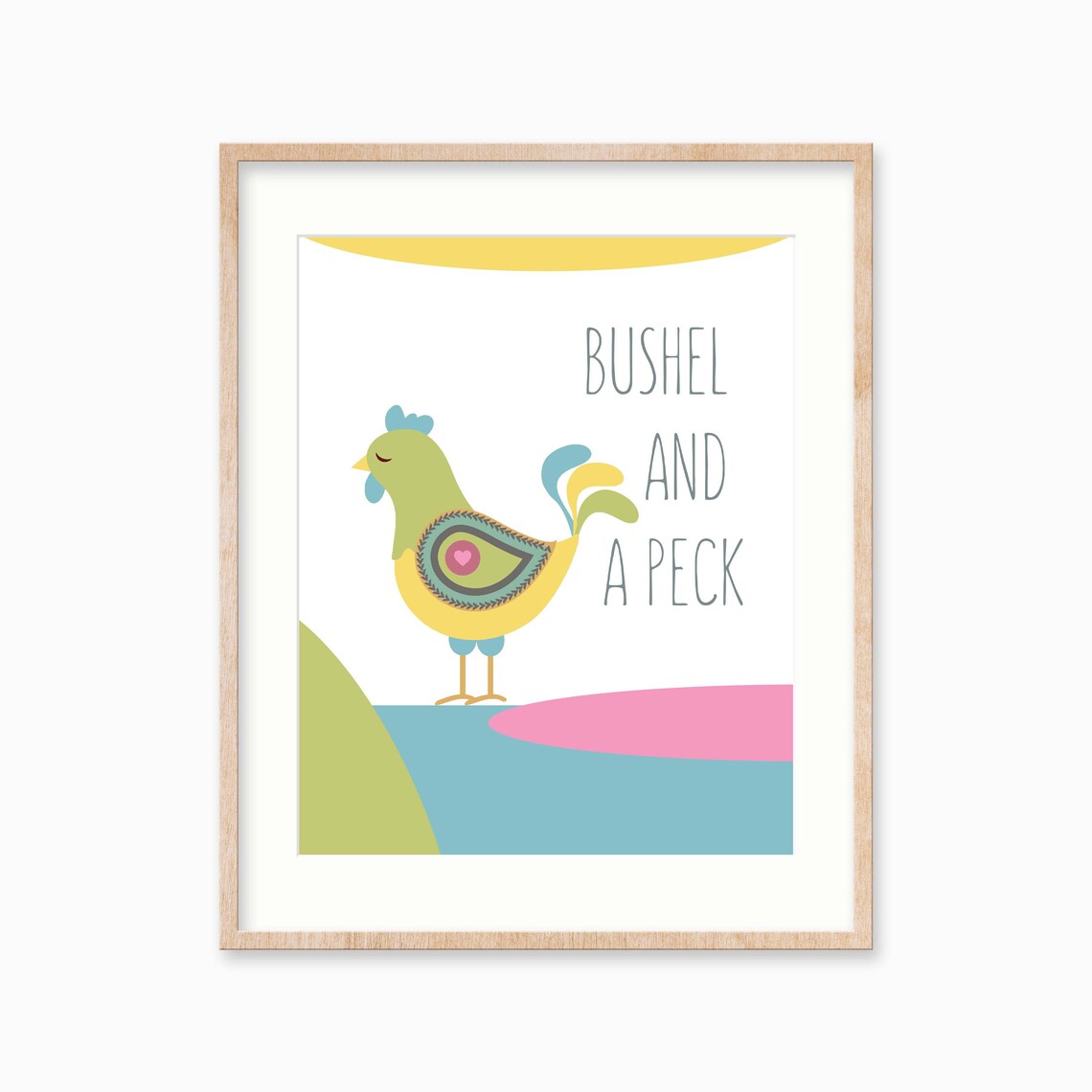 Bushel and a Peck Digital Print Nursery Kid's Room - Etsy