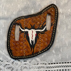 Pancake style pocket knife sheath