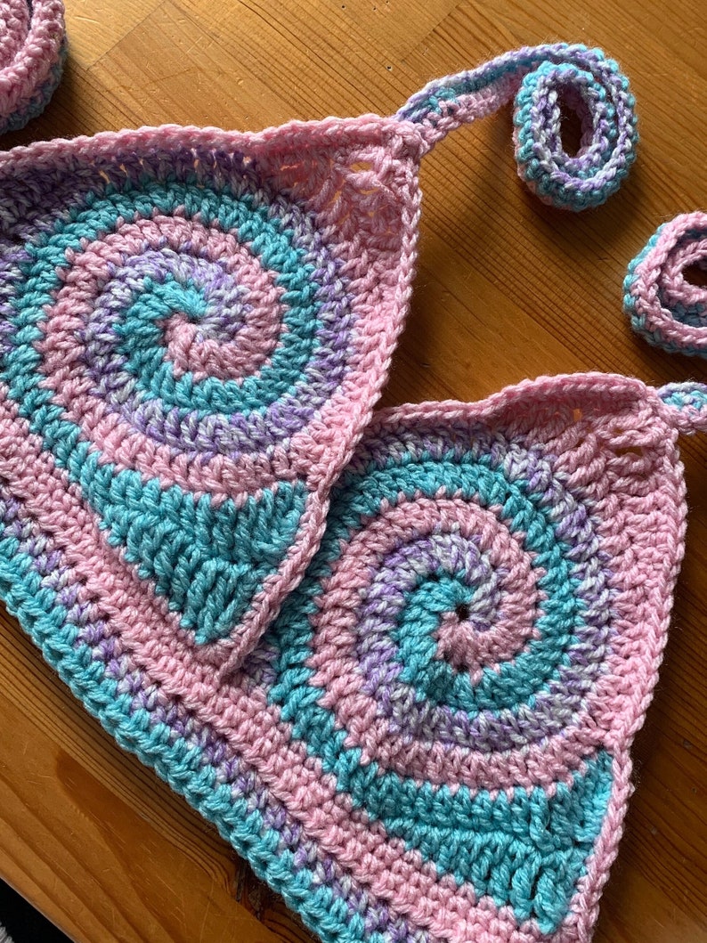 Spiralis Bralette crochet pattern bikini bra image 4