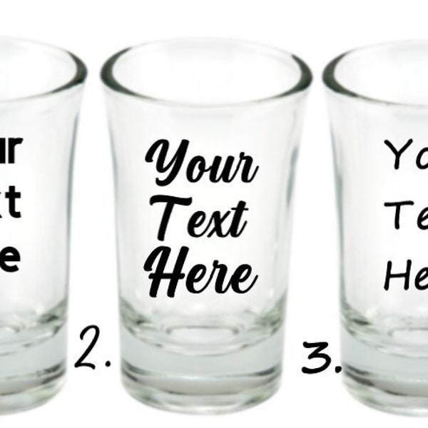 Personalized Shot Glasses Bulk Etsy